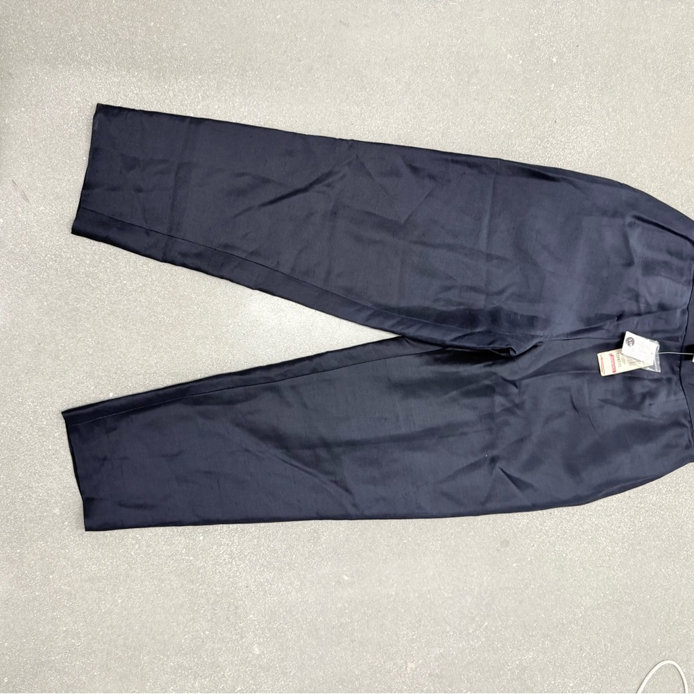 Silk Navy Pants 12P